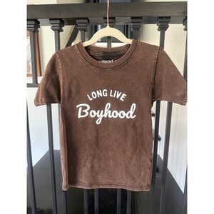 Long Live Boyhood Short Sleeve Tee - Brown